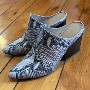 ABLE Rojas Snakeskin Mule